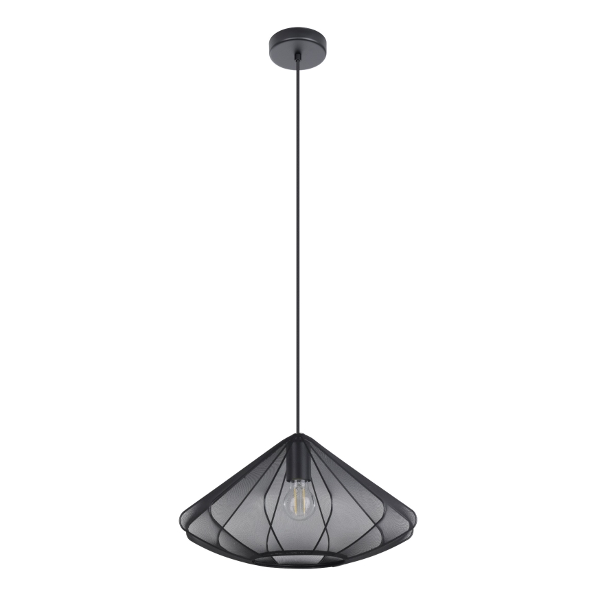 Eglo - Luster na lanku 1xE27/40W/230V pr. 42,5 cm čierna