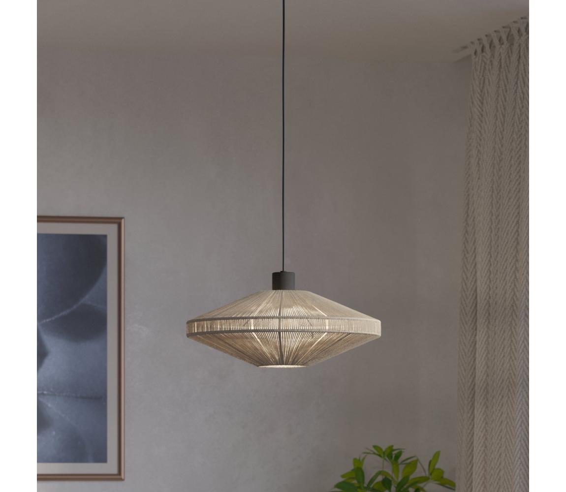 Eglo 43999 - Závesné svietidlo MIDSUMMER na lanku 1xE27/40W/230V, krémové 43999