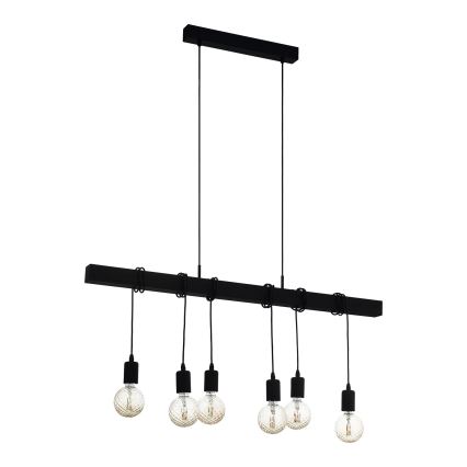 Eglo - Luster na lanku TOWNSHEND 6xE27/60W/230V - FSC certifikované