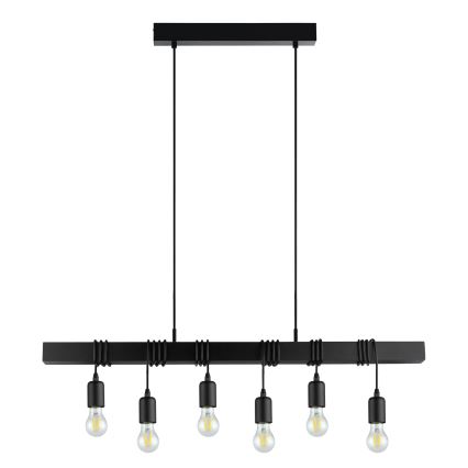 Eglo - Luster na lanku TOWNSHEND 6xE27/60W/230V - FSC certifikované