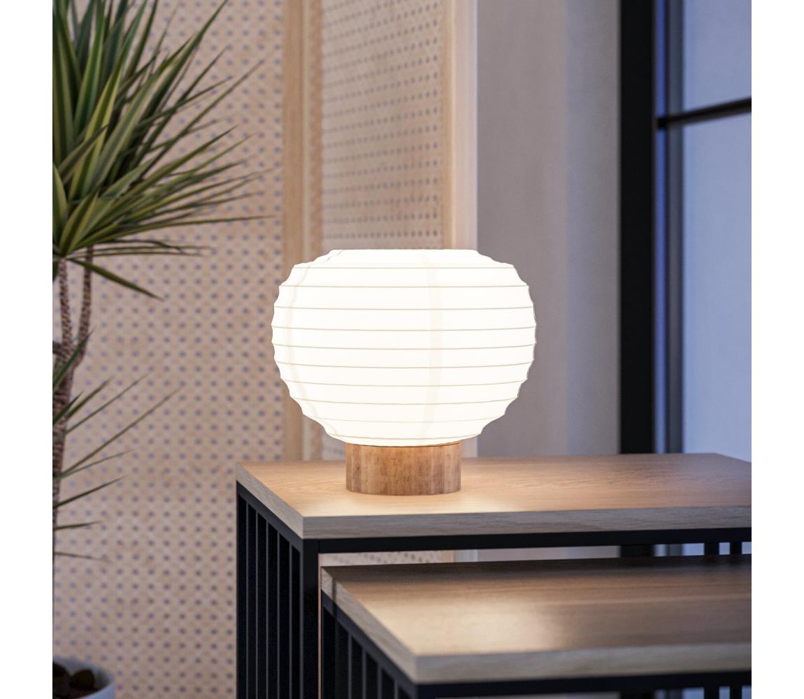 Eglo 44067 - Stolová lampa SUMMERHILL 1xE27/40W/230V biela/béžová 44067