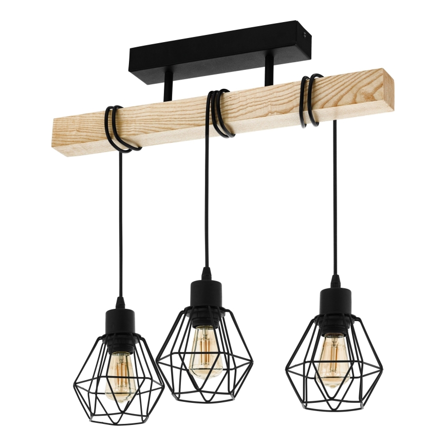 Eglo - Prisadený luster TOWNSHEND 3xE27/60W/230V