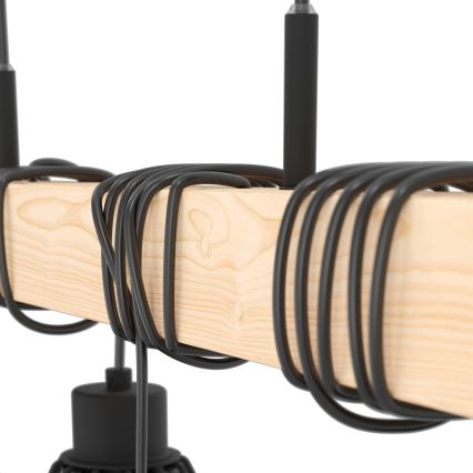 Eglo - Luster na lanku TOWNSHEND 4xE27/60W/230V - FSC certifikované