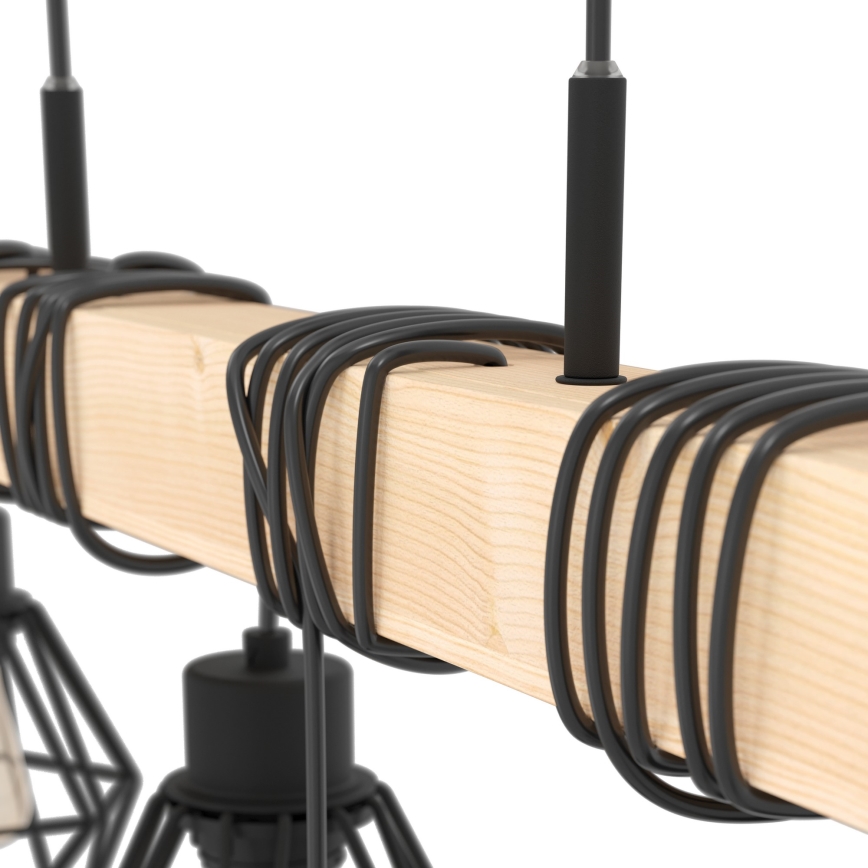 Eglo - Luster na lanku TOWNSHEND 6xE27/60W/230V - FSC certifikované