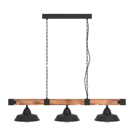 Eglo - Luster na reťazi 3xE27/60W/230V - FSC certifikované