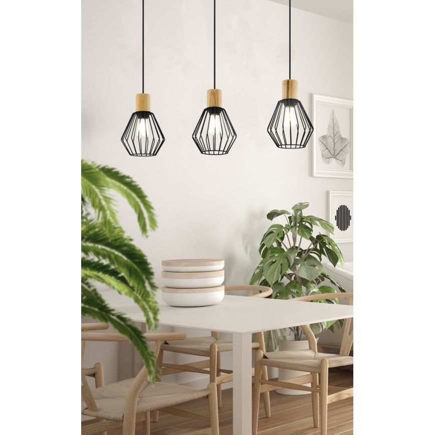 Eglo - Luster na lanku 3xE27/60W/230V