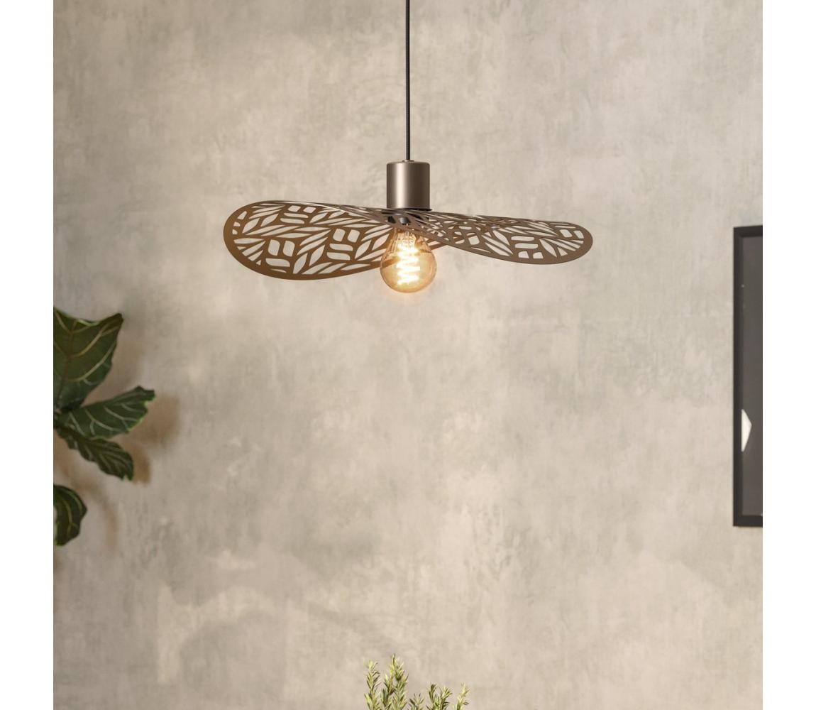 Eglo 44124 - Luster na lanku SWABY 1xE27/60W/230V priemer 40 cm bronzový 44124