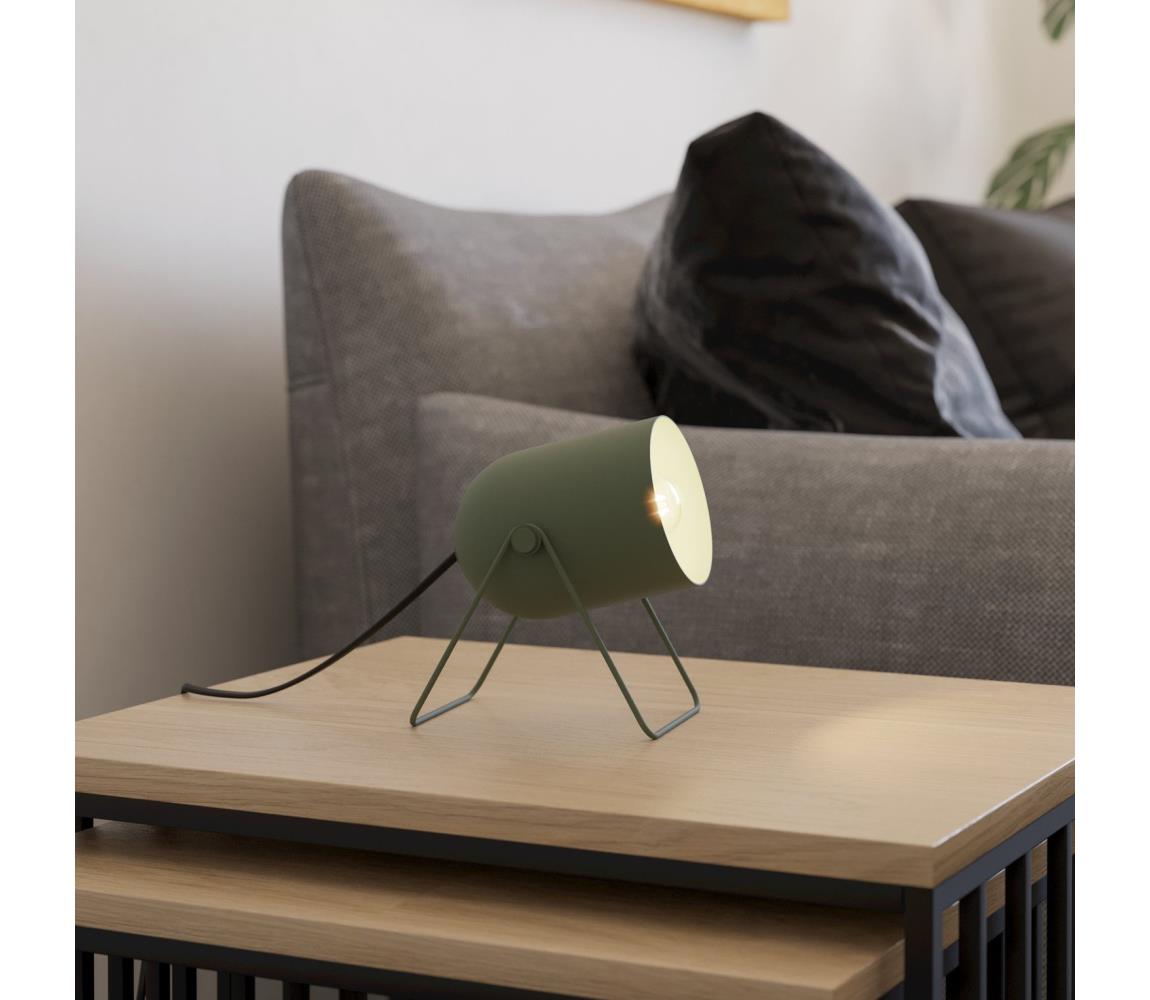 Eglo 44136 - Stolná lampa TILSTON 1xE14/8W/230V zelená 44136