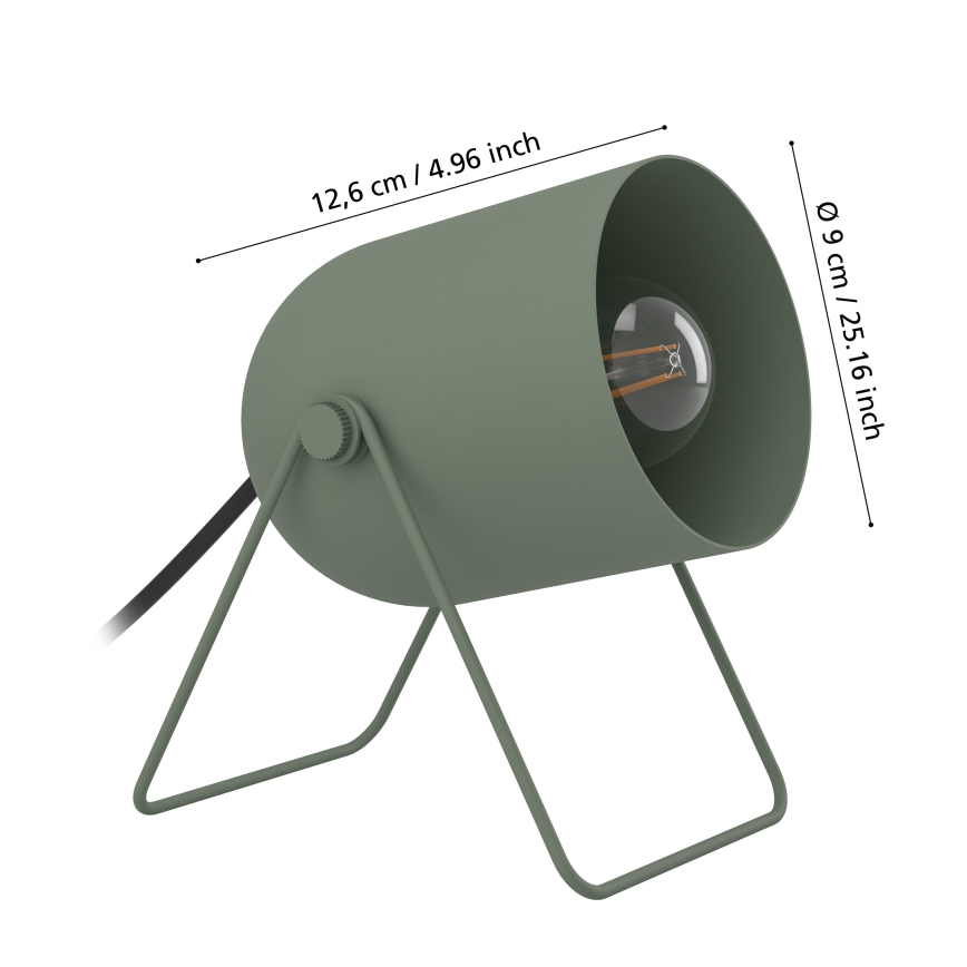 Eglo - Stolná lampa 1xE14/8W/230V zelená