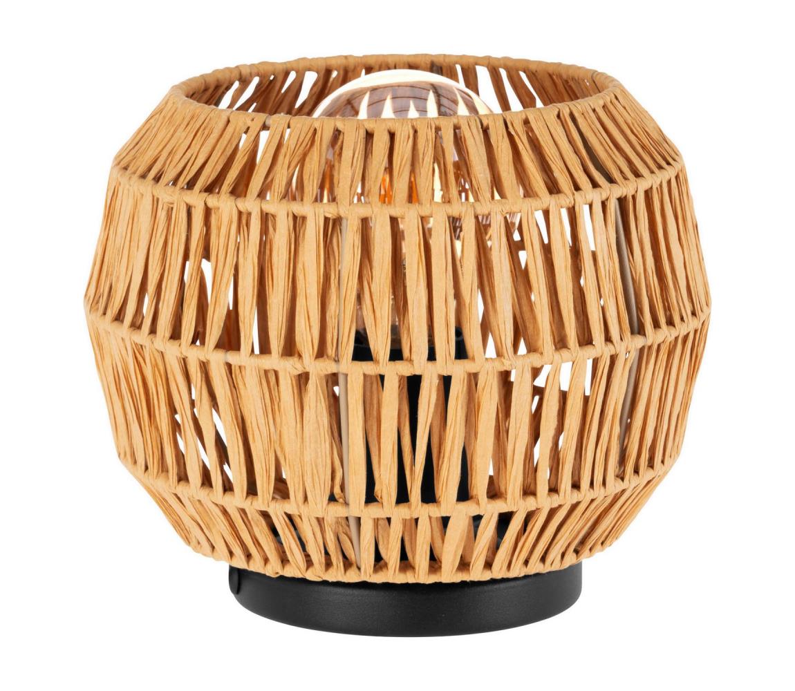 Eglo 44145 - Stolová lampa SHELDON 1xE27/40W/230V hnedá 44145