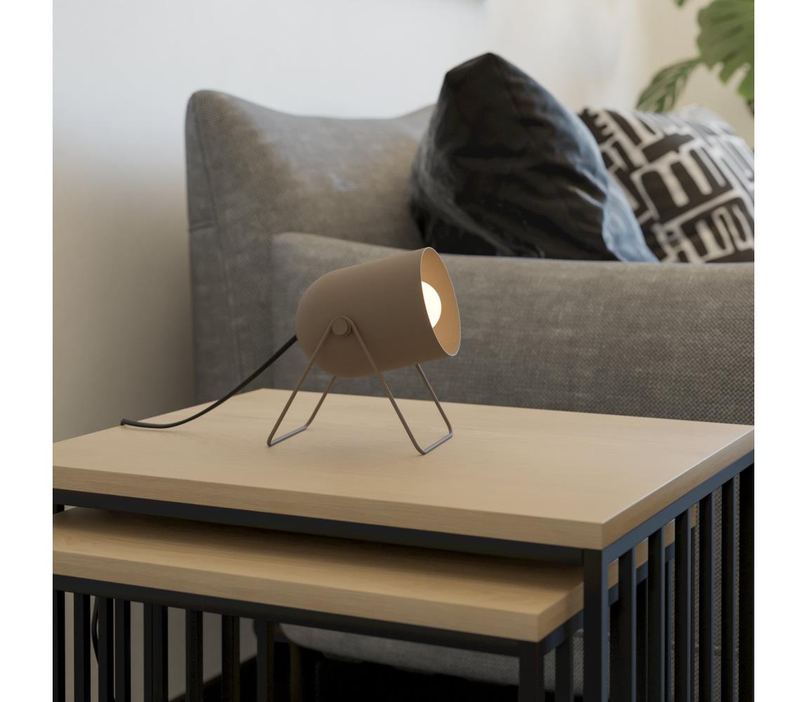Eglo 44165 - Stolná lampa TILSTON 1xE14/8W/230V béžová 44165