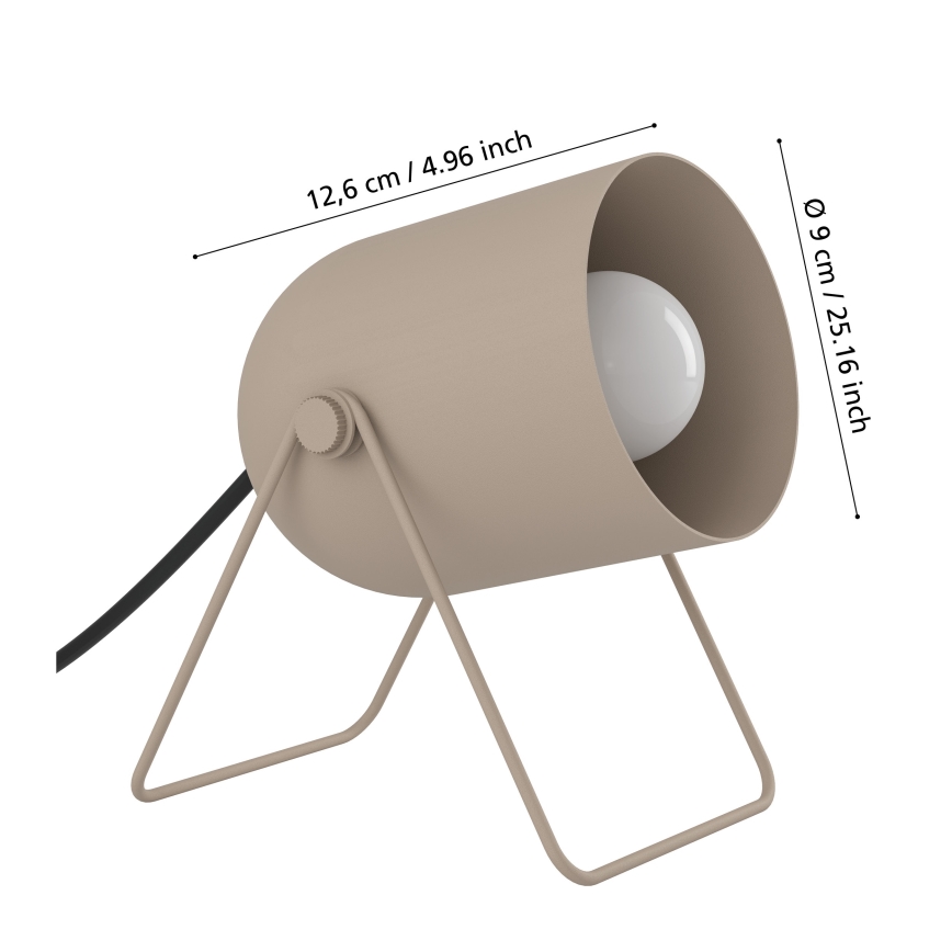 Eglo - Stolná lampa 1xE14/8W/230V béžová