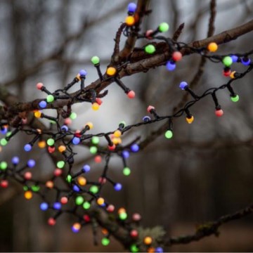 Eglo 472-53 - LED Vonkajšia vianočná reťaz BERRY MINI 700xLED/8 funkcií 14m multicolor IP44