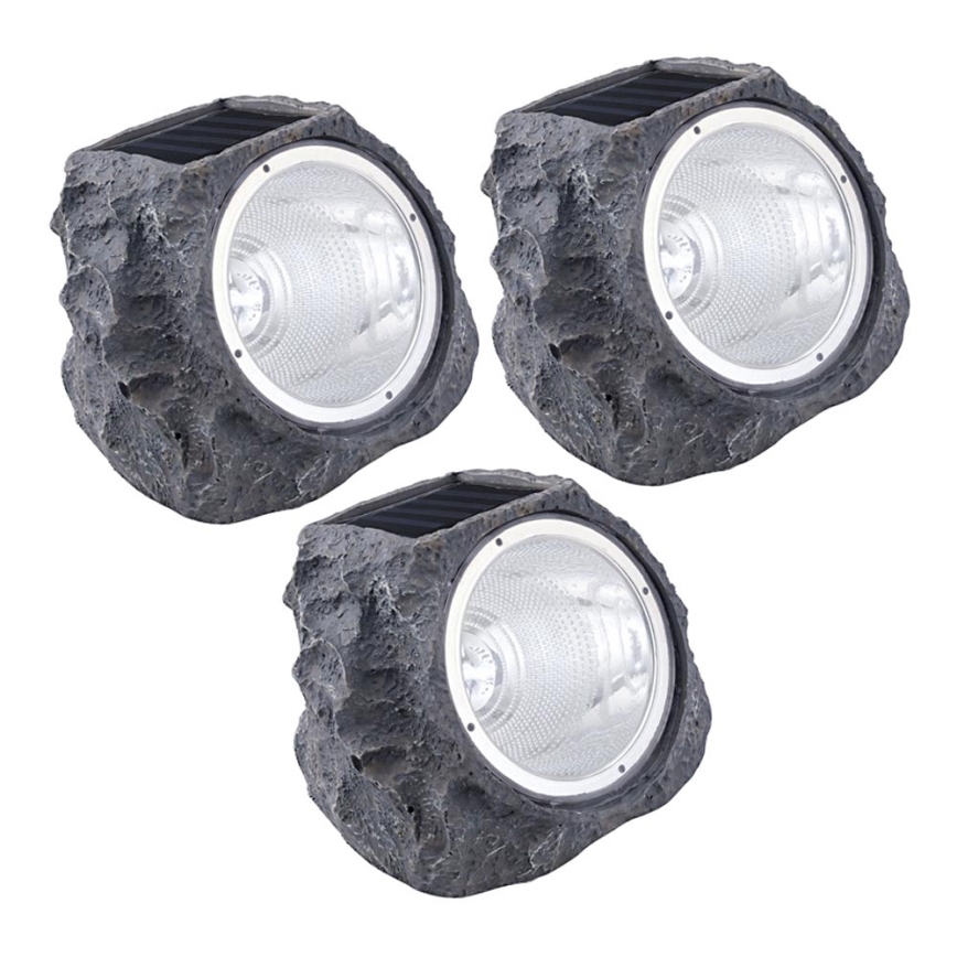 Eglo 48505 - SADA 3x Solárne LED osvetlenie 3xLED/0,06W 600 mAh