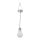 Eglo 48514 - LED solárne závesné svietidlo so senzorom LED/0,06W/1,2V 150mAh IP44 lesklý chróm