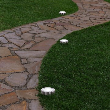 Eglo 48777 - LED solárne svietidlo so snímačom LED/0,07W/1,2V 200 mAh matný chróm