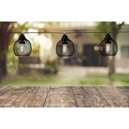 Eglo 48964 - LED solárny svetelný reťaz 8×LED / 3 m, 600 mAh, IP44