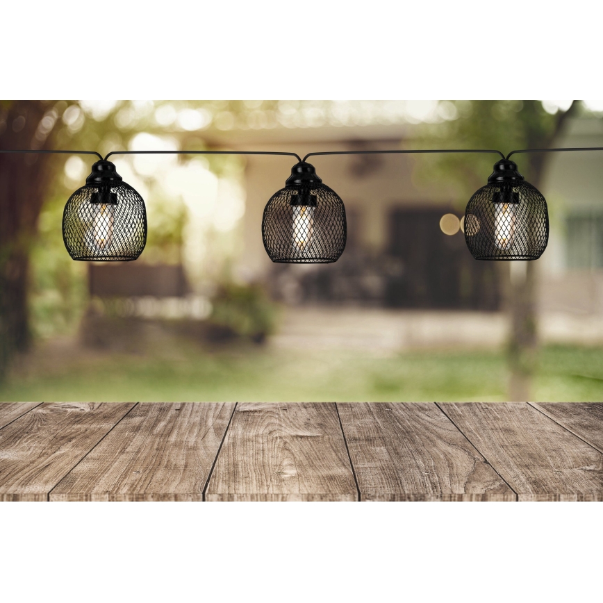 Eglo 48964 - LED solárny svetelný reťaz 8×LED / 3 m, 600 mAh, IP44