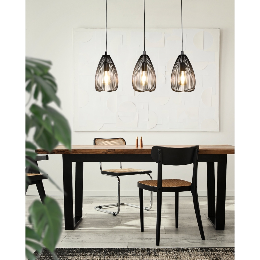 Eglo 49142 - Luster na lanku CLEVEDON 3xE27/60W/230V