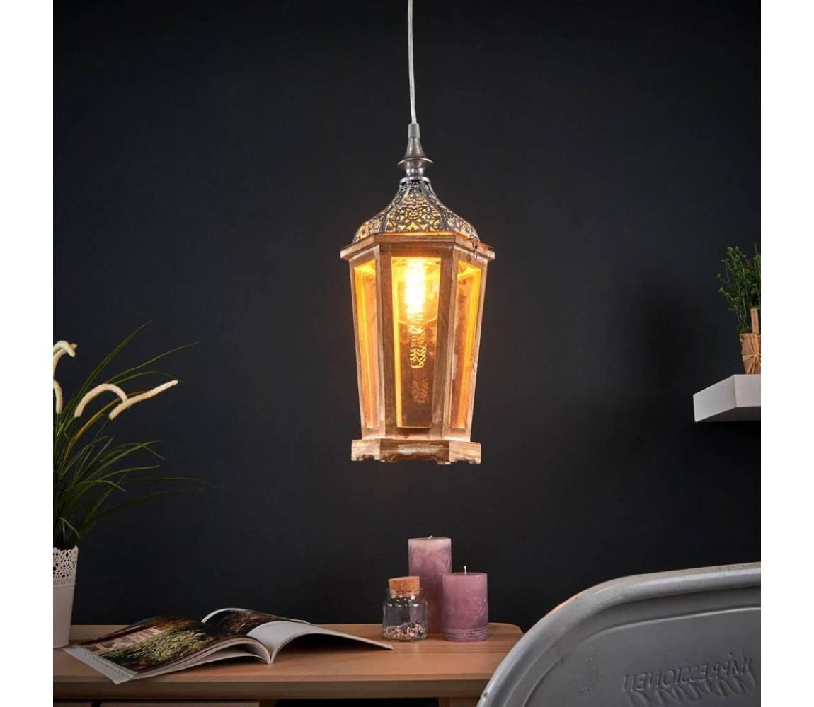 Eglo 49206 - Luster KINGHORN 1xE27/42W/230V 49206