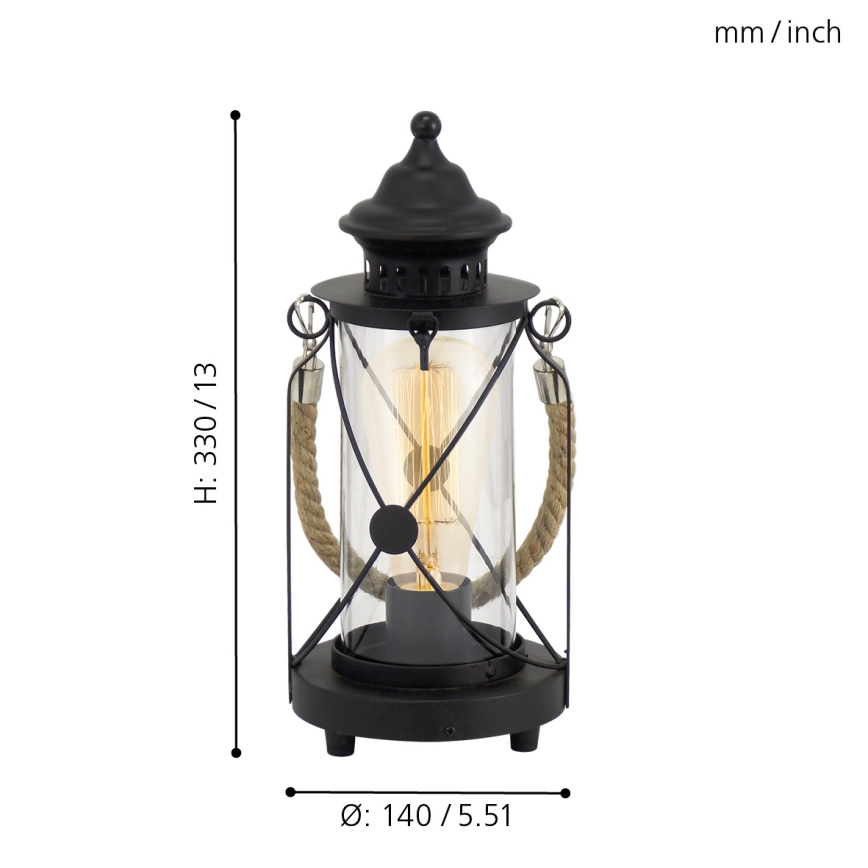Eglo - Stolná lampa 1xE27/60W/230V