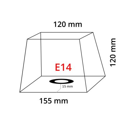 Eglo 49416 - Tienidlo VINTAGE biela E14 15,5x15,5 cm