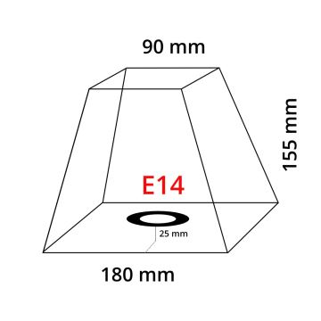Eglo 49431 - Tienidlo VINTAGE hnedá E14 18x18 cm