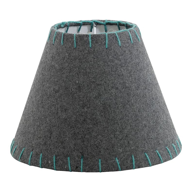 Eglo 49433 - Tienidlo k stojacej lampe VINTAGE zelená vyšívané E14 pr. 20,5 cm