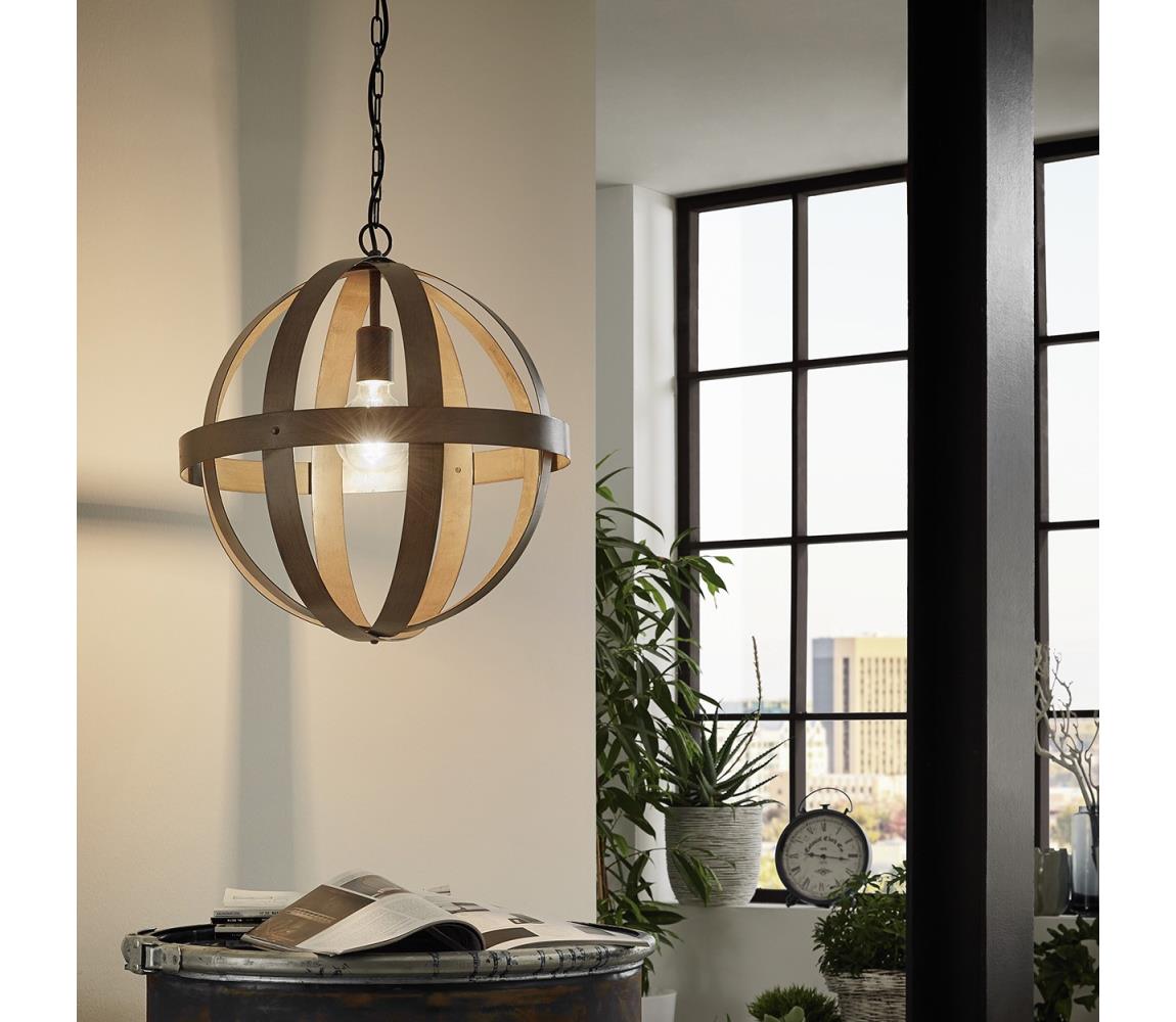 Eglo 49482 - Luster na reťazi WESTBURY 1xE27/60W/230V pr. 37 cm 49482