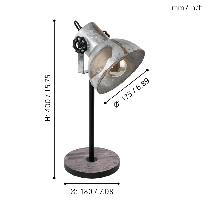 Eglo - Stolná lampa 1xE27/40W/230V