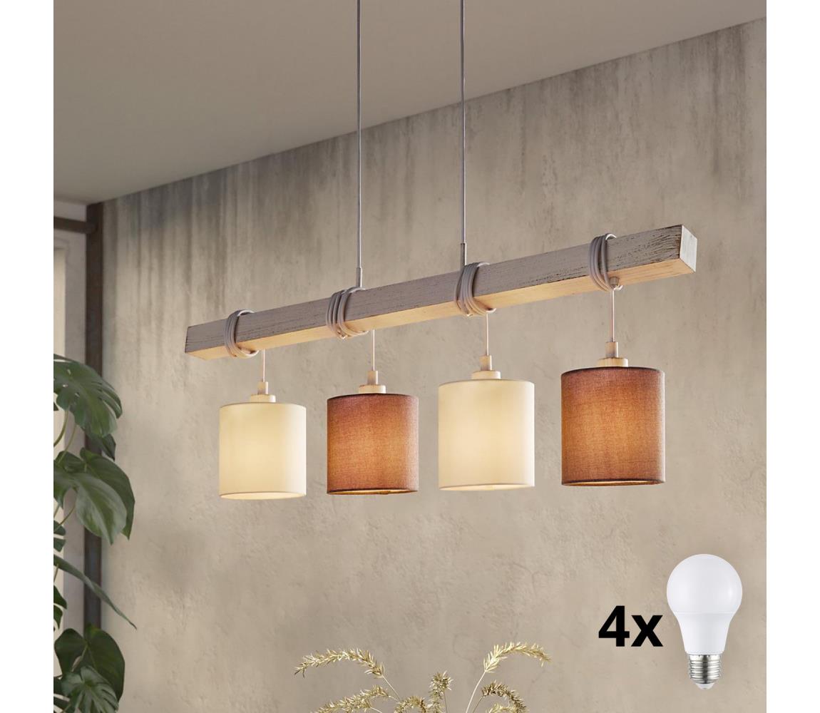 Eglo 49927 - LED závesný luster TOWNSHEND 2 4xE27/60W/230V 49927
