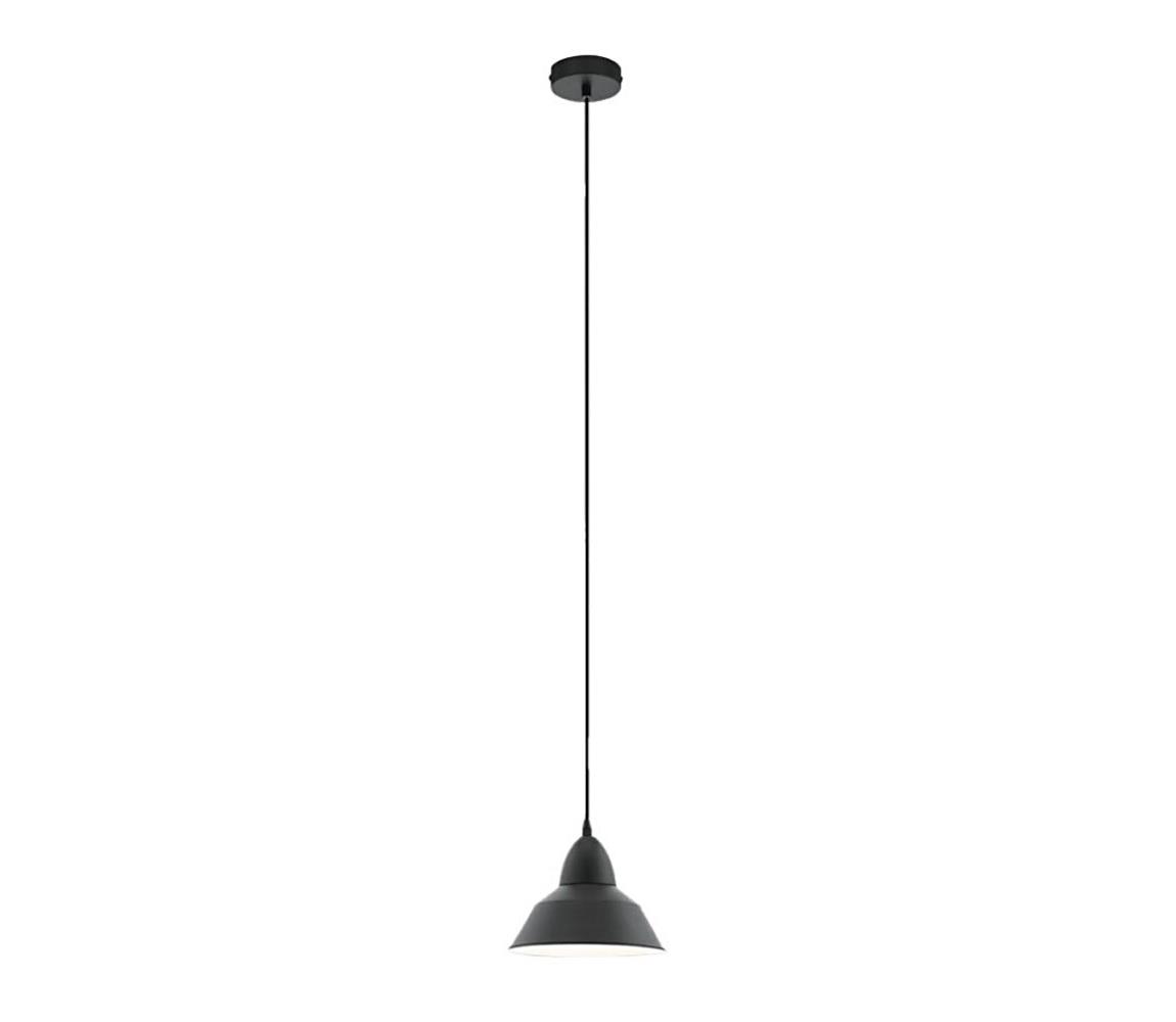 Eglo 54514 - LED luster na lanku 1xE27/6W/230V čierna 54514
