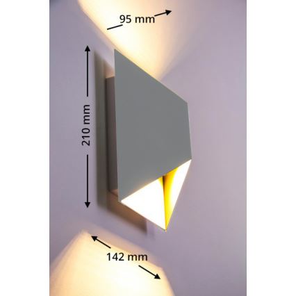 Eglo 54603 - LED Vonkajšie nástenné svietidlo PREDAZZO 2xLED/2,5W/230V IP44
