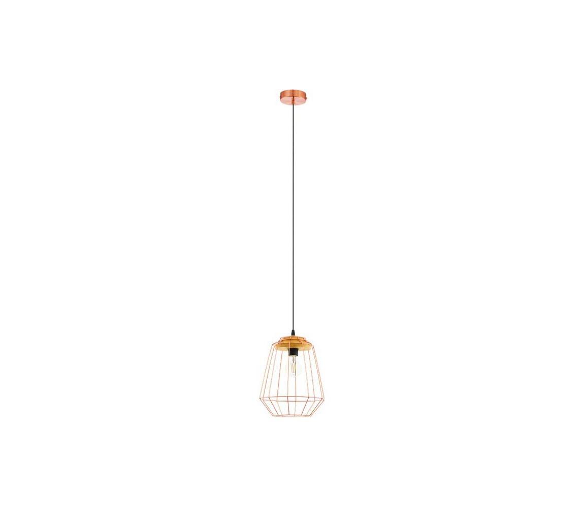 Eglo 54679 - LED luster na lanku NATUR 1xE27/4W/230V medený 54679