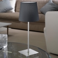 Eglo 54906 - LED Stolná lampa 1xE14/6W/230V šedá/matný chróm