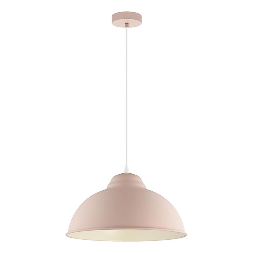 Eglo 54964 - Luster na lanku TRURO-P 1xE27/60W/230V ružová