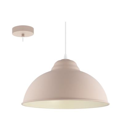Eglo 54964 - Luster na lanku TRURO-P 1xE27/60W/230V ružová