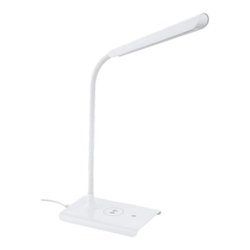 Eglo 55123 - LED Stmievateľná stolová lampa s bezdrôtovým nabíjaním LED/5,5W/230V biela