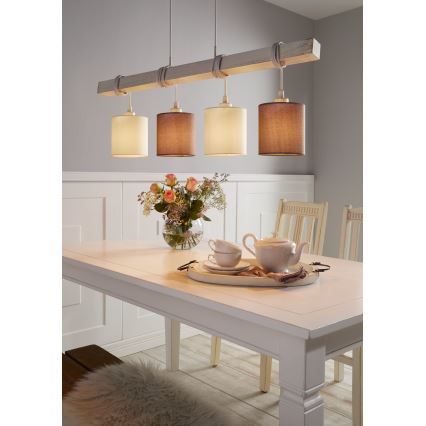 Eglo 55206 - Luster na lanku TOWNSHEND 4xE27/60W/230V