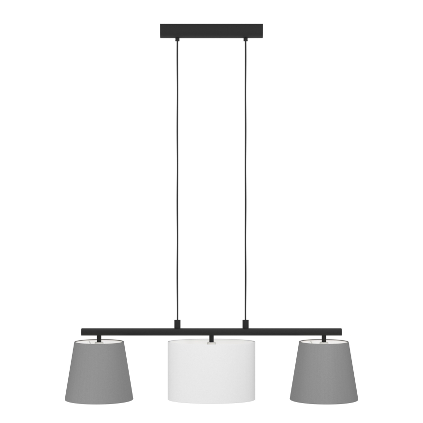 Eglo 55207 - Luster na lanku ALMEIDA 3xE14/25W/230V šedá