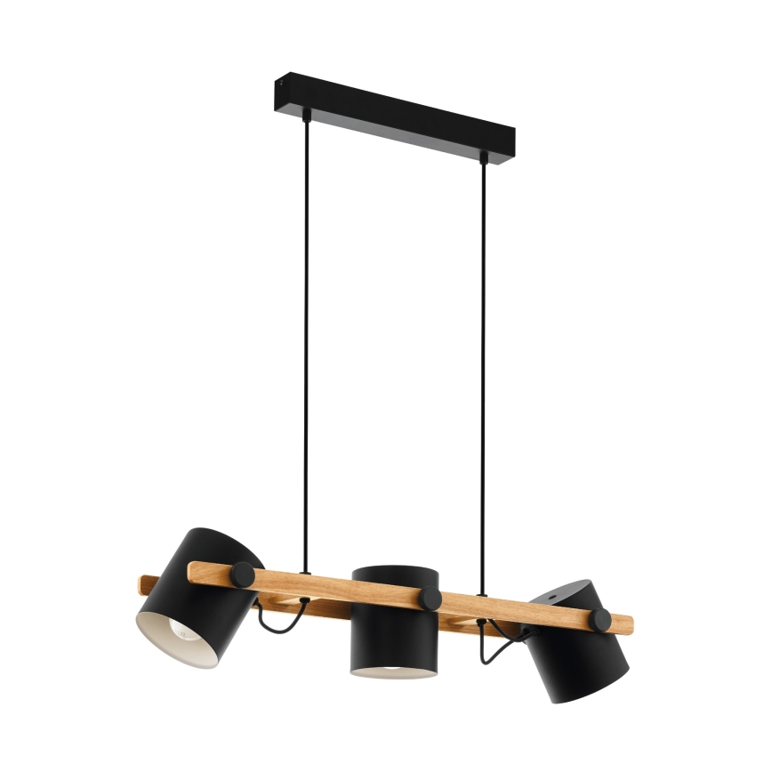 Eglo 55234 - Luster na lanku HORNWOOD 3xE27/60W/230V