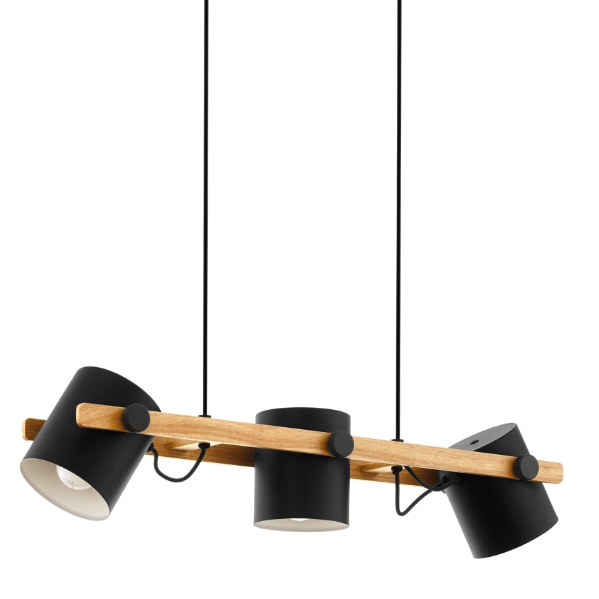 Eglo 55234 - Luster na lanku HORNWOOD 3xE27/60W/230V