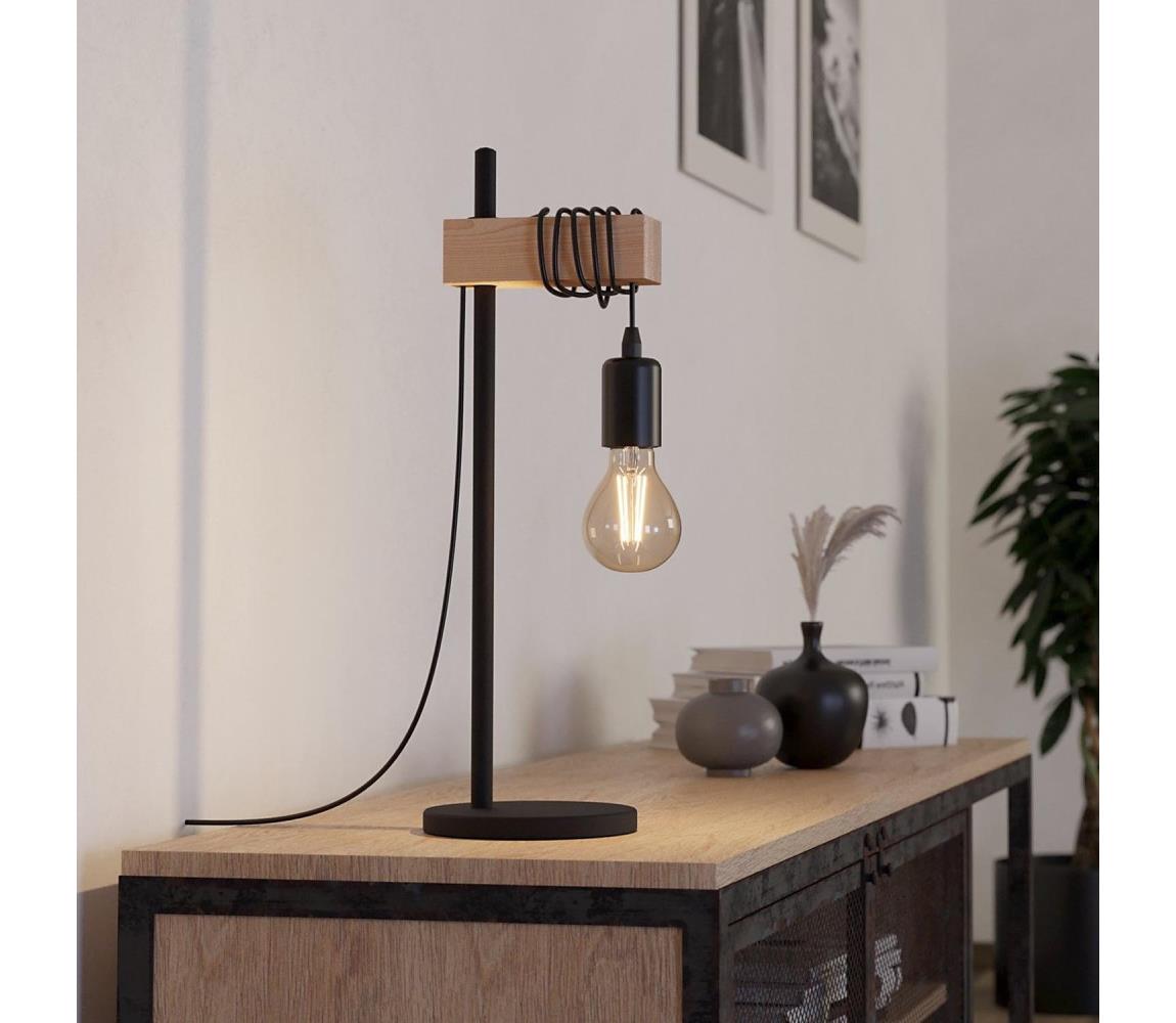 Eglo 55249 - Stolná lampa TOWNSHEND 1xE27/10W/230V 55249