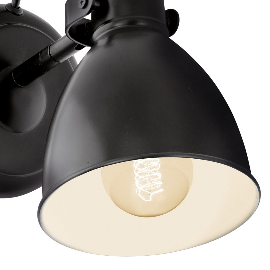 Eglo 55261 - Nástenné svietidlo PRIDDY 1xE27/40W/230V čierna