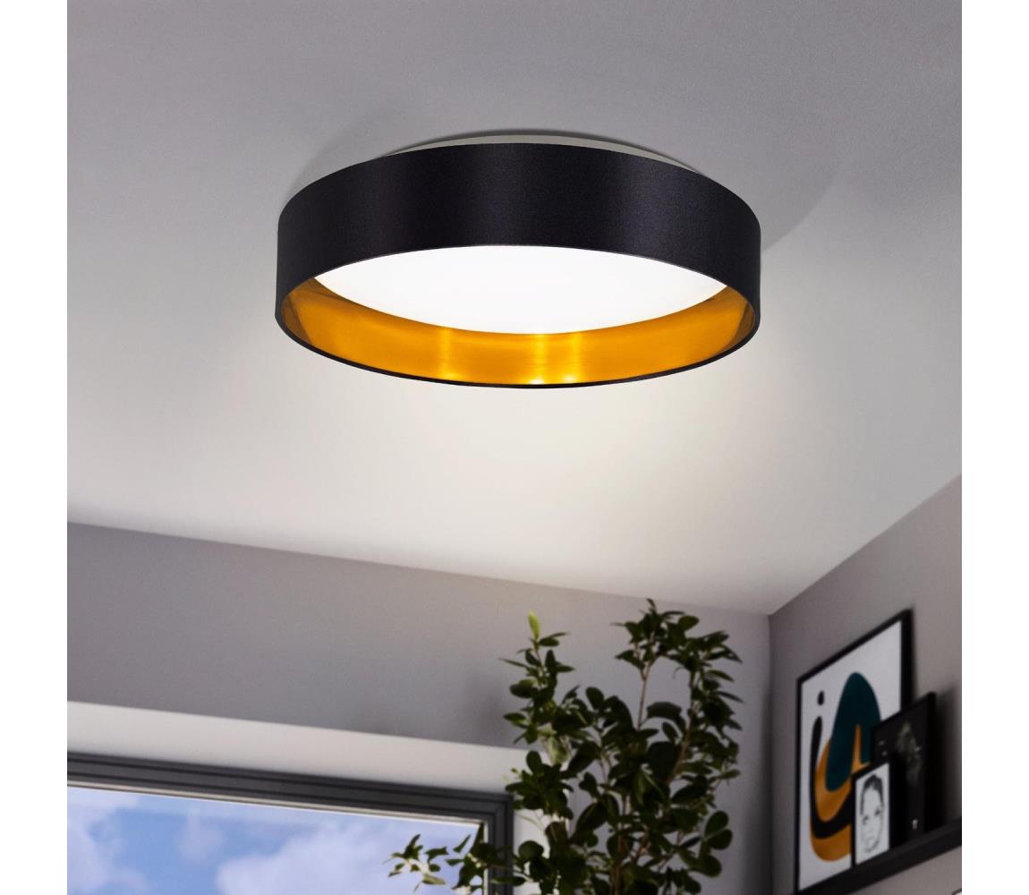 Eglo 55267 - LED stropné svietidlo MASERLO LED/16W/230V pr. 40,5 cm čierna/medená 55267