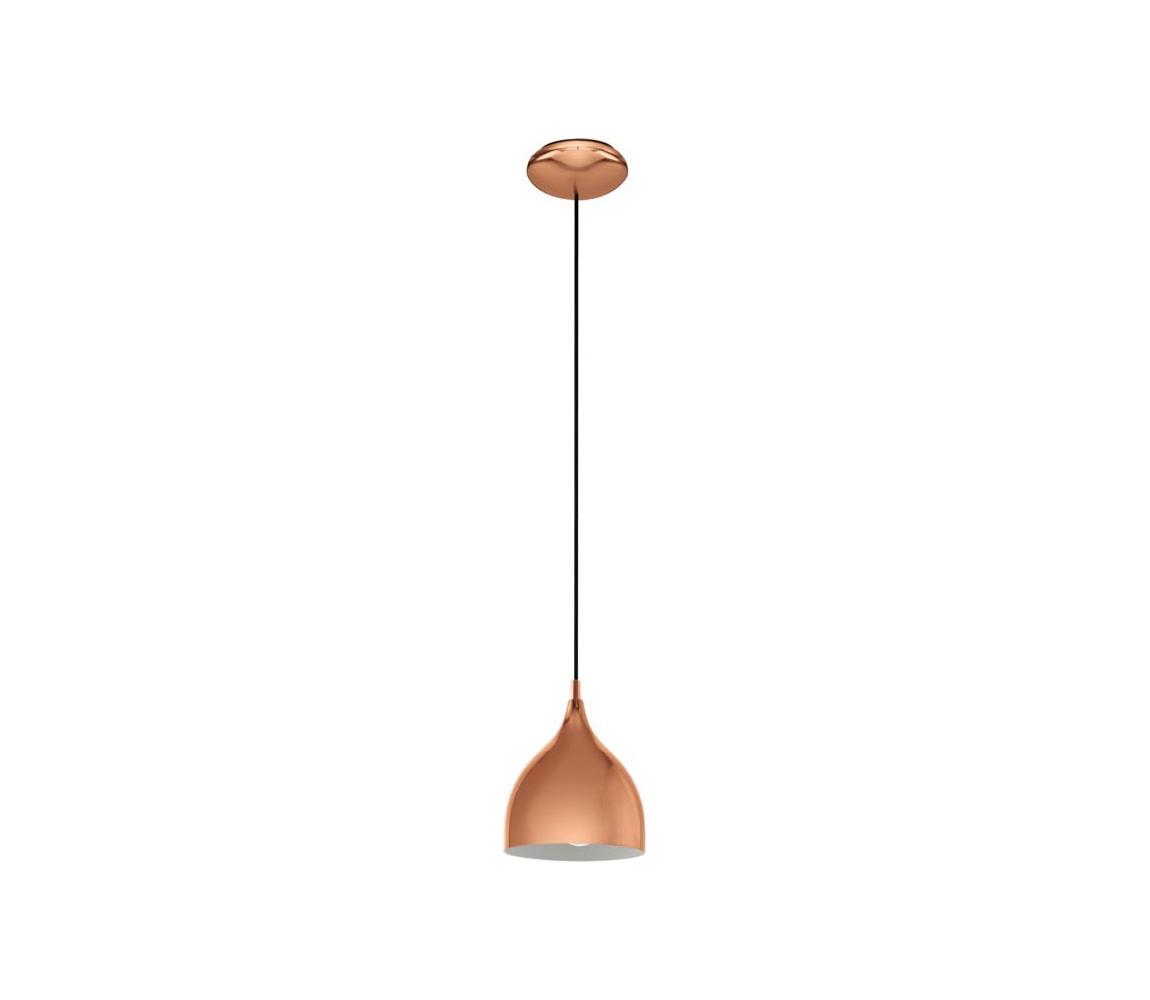 Eglo 55284 - Závesné svietidlo CORETTO na lanku 1xE27/60W/230V, medené 55284