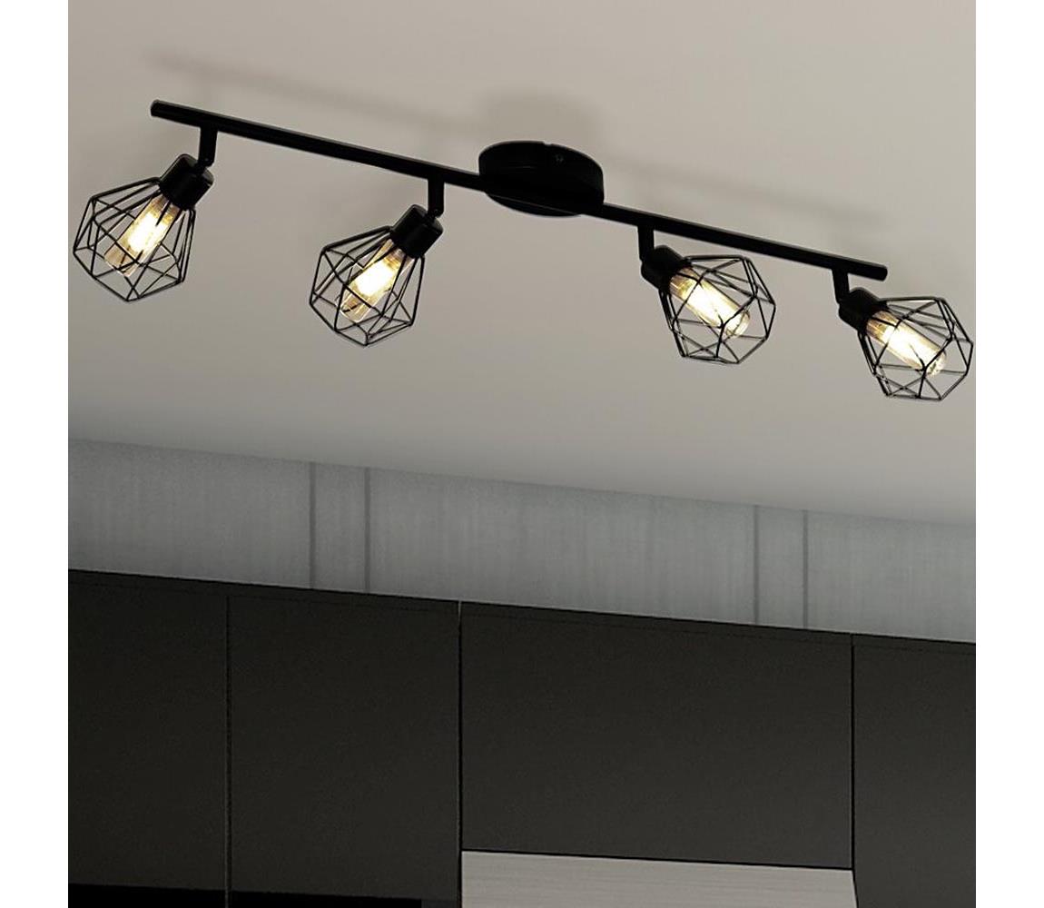 Eglo 55301 - LED bodové svietidlo ZAPATA 4xG9/3W/230V čierna 55301