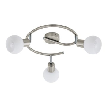 Eglo 55427 - LED Bodové svietidlo 3xE14/4W/230V pr. 27 cm matný chróm