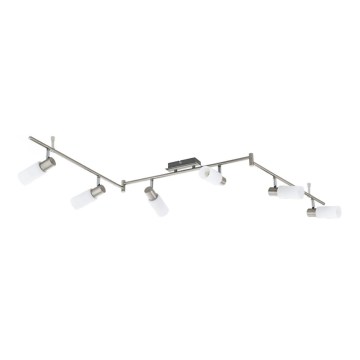 Eglo 55448 - LED bodové svietidlo 6xE14/4W/230V matný chróm