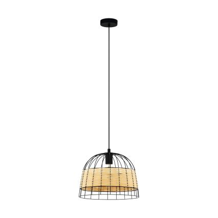 Eglo 55709 - Luster na lanku ANWICK 1xE27/40W/230V ratan